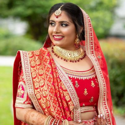 Wedding hair and makeup by Meena