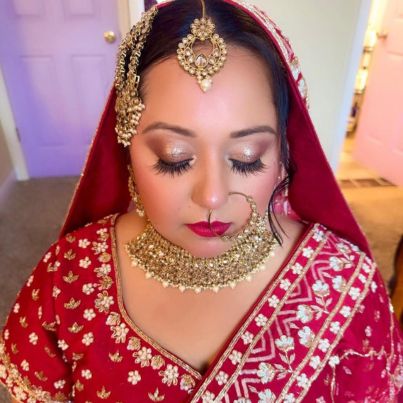 Wedding hair and makeup by Meena