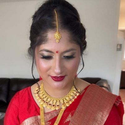 Wedding hair and makeup by Meena