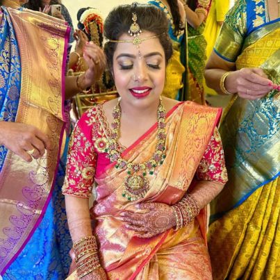 Wedding hair and makeup by Meena