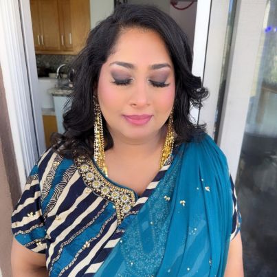 Wedding hair and makeup by Meena