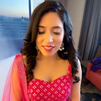 Wedding hair and makeup by Meena